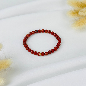 Браслет из кирпичной Яшмы, Артикул: 062309 - изображение товара №2