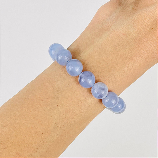 Браслет из Голубого агата, Артикул: 117143 - изображение товара №1