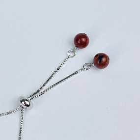 Браслет регулируемый с Обсидианом, Артикул: 118261 - изображение товара №3