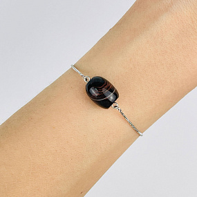Браслет регулируемый с Агатом , Артикул: 091491 - изображение товара №2