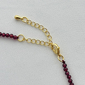 Колье из Граната (Альмандин), Артикул: 092957 - изображение товара №3