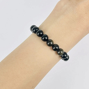 Браслет из золотистого Обсидиана, Артикул: 042740 - изображение товара №1