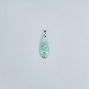 Кулон из голубого карибского Кальцита, Артикул: 117752 - изображение товара №2