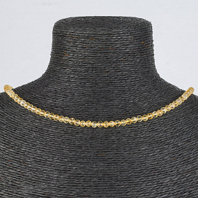 Колье из Цитрина, Артикул: 078470 - изображение товара №1