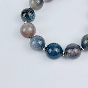 Браслет из ботсванского Агата, Артикул: 118291 - изображение товара №4