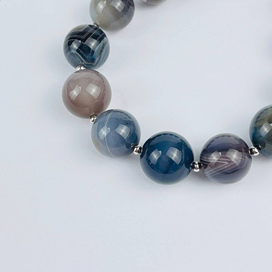 Браслет из ботсванского Агата, Артикул: 118291 - изображение товара №4