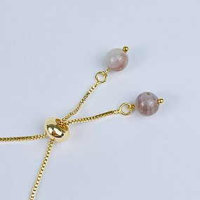 Браслет регулируемый с ботсванским Агатом, Артикул: 117898 - изображение товара №3