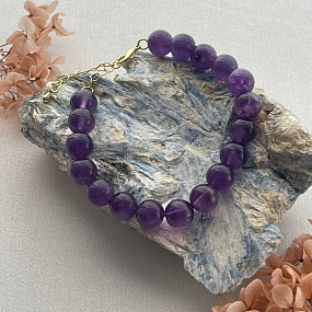 Браслет из Аметиста, Артикул: 099811 - изображение товара №5