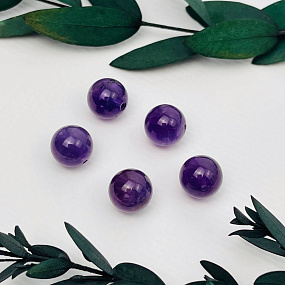 Бусины для украшений из Аметиста (5 шт), Артикул: 103566 - изображение товара №1