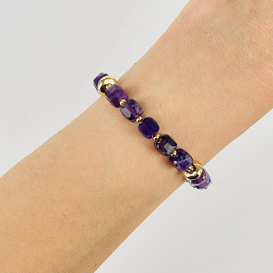 Браслет из Аметиста, Артикул: 116884 - изображение товара №1