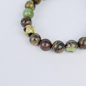 Браслет из уральской Яшмы, Артикул: 072849 - изображение товара №3