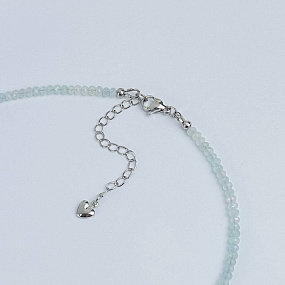 Колье из Аквамарина (градиент), Артикул: 118424 - изображение товара №3