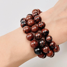 Бусины для украшений из Обсидиана, Артикул: 088819 - изображение товара №1