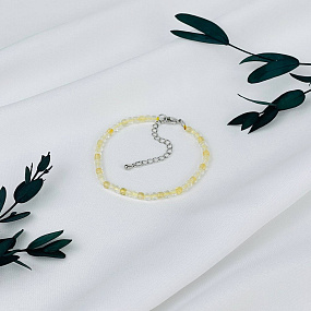 Браслет из лиммонного Кварца, Артикул: 118154 - изображение товара №2