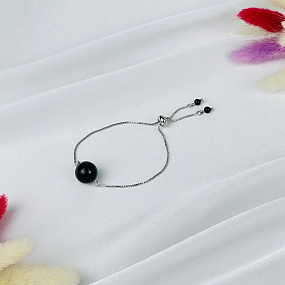 Браслет регулируемый с Агатом, Артикул: 090051 - изображение товара №1