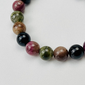 Браслет из Турмалина микс, Артикул: 085036 - изображение товара №3