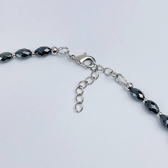 Чокер из Селенита и Гематита, Артикул: 118241 - изображение товара №3