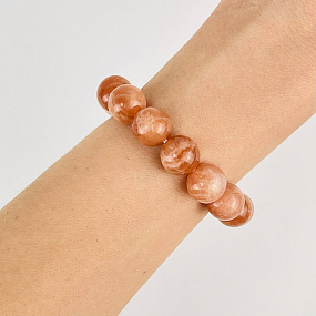 Браслет из Лунного камня, Артикул: 085020 - изображение товара №1