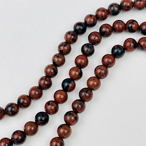 Бусины для украшений из Обсидиана, Артикул: 050182 - изображение товара №1