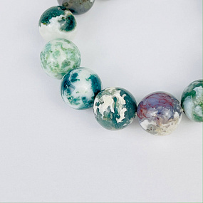 Браслет из Мохового агата, Артикул: 073285 - изображение товара №3