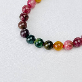 Браслет из Турмалина микс, Артикул: 115963 - изображение товара №2