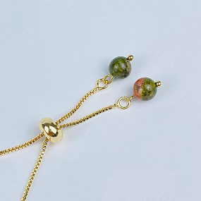 Браслет регулируемый с Унакитом, Артикул: 117862 - изображение товара №3