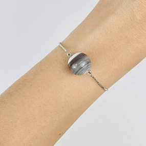 Браслет регулируемый с Агатом, Артикул: 091585 - изображение товара №2