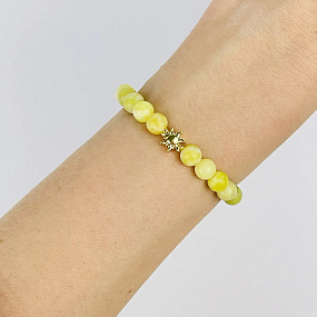 Браслет из Офикальцита со вставкой, Артикул: 118675 - изображение товара №1