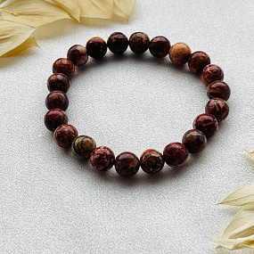 Браслет из леопардовой Яшмы, Артикул: 099289 - изображение товара №4