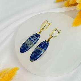 Серьги из Лазурита, Артикул: 118321 - изображение товара №2