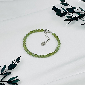 Браслет из Апатита зеленого, Артикул: 084553 - изображение товара №1