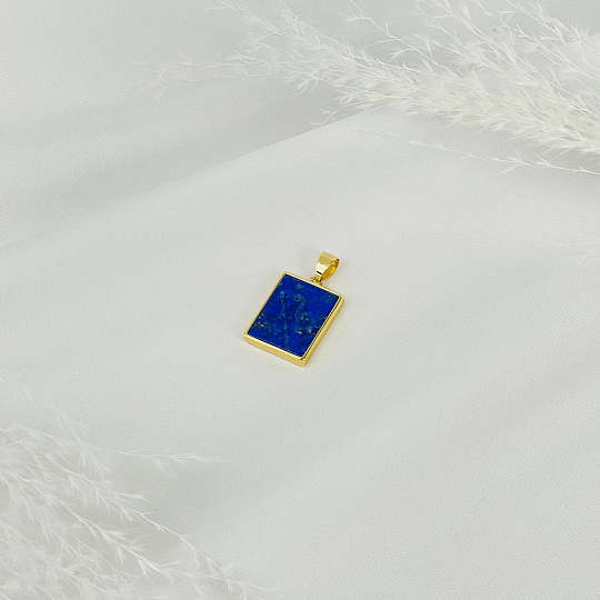 Кулон со знаком зодиака "Козерог" из Лазурита, Артикул: 105577 - изображение товара №2