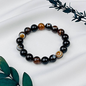 Браслет из камня Агат, Артикул: 075270 - изображение товара №1