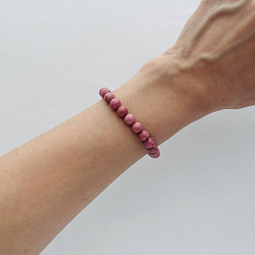 Браслет из Родонита , Артикул: 079660 - изображение товара №2