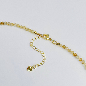 Колье из Цитрина, Артикул: 078469 - изображение товара №3