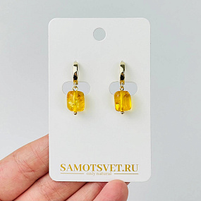 Серьги из Янтаря, Артикул: 116561 - изображение товара №1