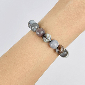 Браслет из ботсванского Агата, Артикул: 079269 - изображение товара №2