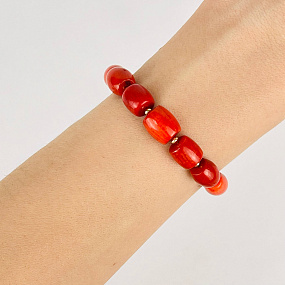 Браслет регулируемый на увеличение из Коралла, Артикул: 117641 - изображение товара №2