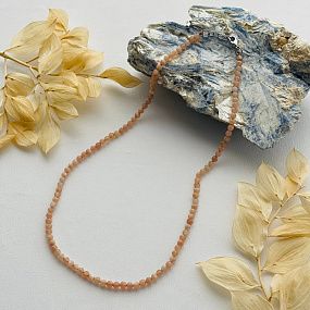 Бусы из Лунного камня, Артикул: 100851 - изображение товара №4