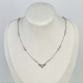 Колье на цепочке из Лабрадора