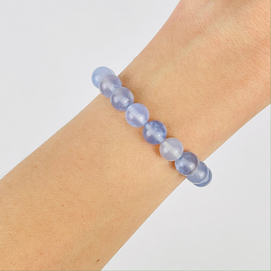 Браслет из Голубого агата, Артикул: 117142 - изображение товара №1