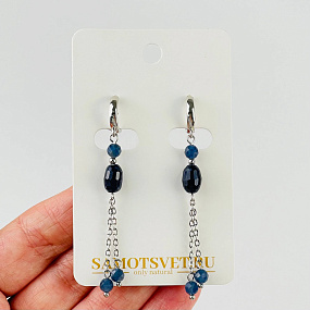 Серьги из Сапфира (Корунд)