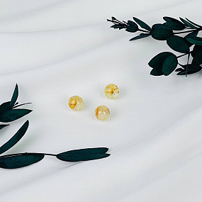 Бусины для украшений из желтого Топаза (3 шт), Артикул: 116441 - изображение товара №1