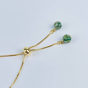 Браслет регулируемый из океанической Яшмы, Артикул: 117872 - изображение товара №3