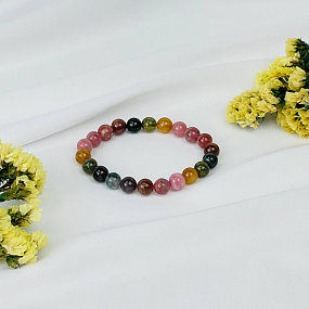 Браслет из Турмалина микс, Артикул: 115965 - изображение товара №2
