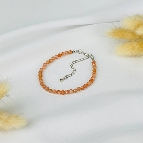 Браслет из Солнечного камня огранка, Артикул: 086995 - изображение товара №2