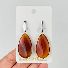 Серьги из Сердолика