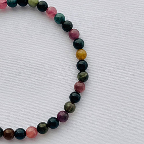 Браслет из Турмалина микс, Артикул: 101189 - изображение товара №3
