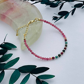 Браслет из Турмалина микс, Артикул: 101148 - изображение товара №5