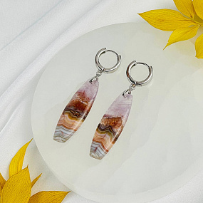 Серьги из Кварцевого аметиста, Артикул: 118308 - изображение товара №2